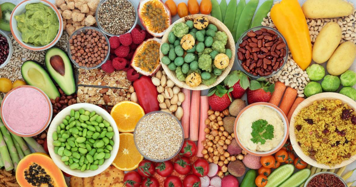 Plant based vegan food for a healthy lifestyle with vegetables, fruit, cereals, grains, nuts, seeds, legumes &amp; dips. High in protein, antioxidants, vitamins, minerals, fibre &amp; smart carbs. Ethical eating.