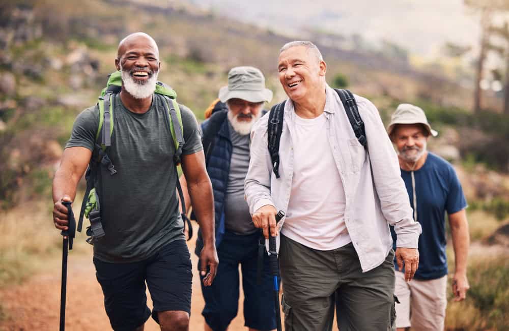older adults exercise physical activity hiking